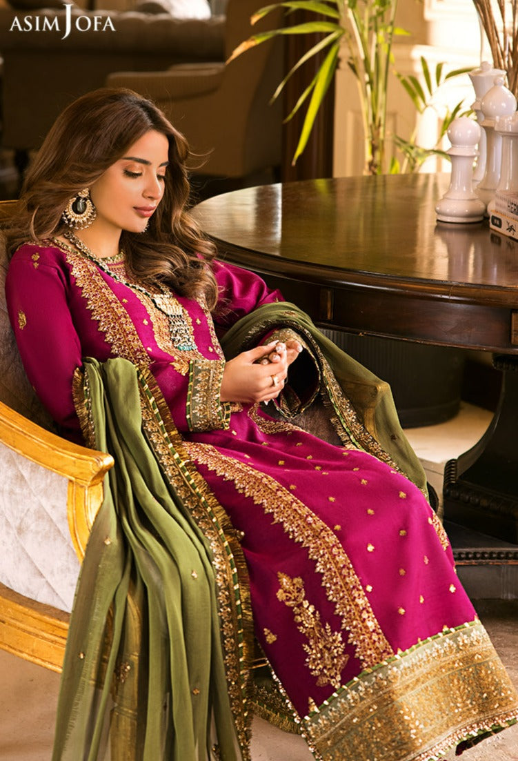 Asim Jofa Luxury Chiffon Embroidered 3pc