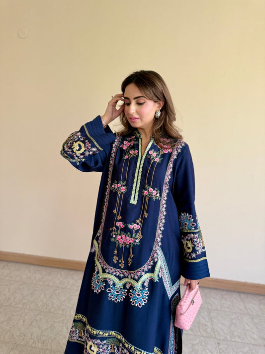 Ethnic Silk 2pc Embroidered