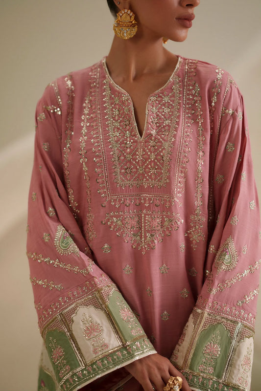 Ethnic Silk 2pc Aplic design