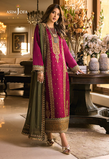Asim Jofa Luxury Chiffon Embroidered 3pc