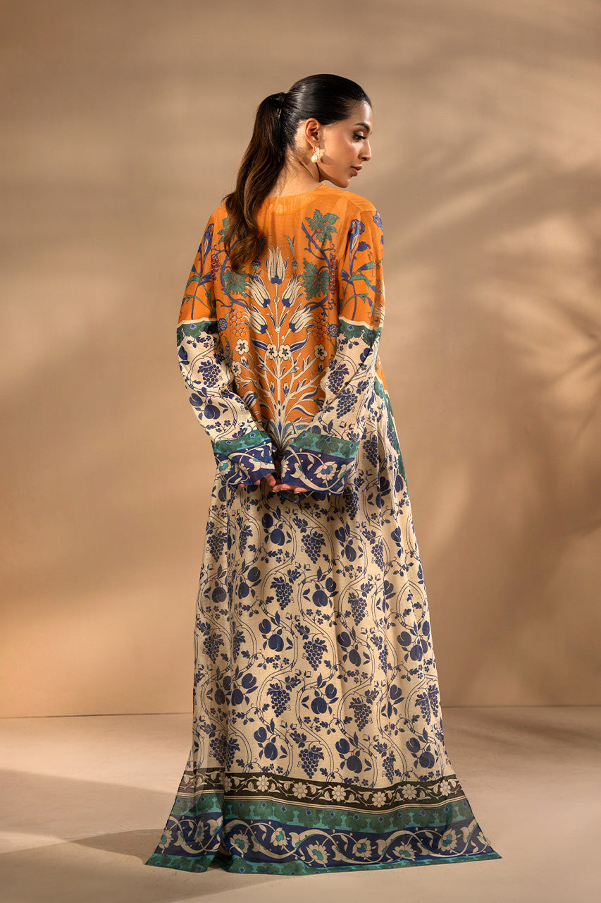 Ethnic Silk Kaftan style 2pc
