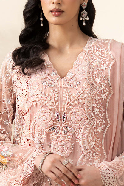 Dhanak Embroidered Luxury 3pc Article With Khaddi Net Dupatta MB