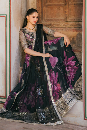 Iznik Silk Embroidered 3 Piece - Maryam Collection