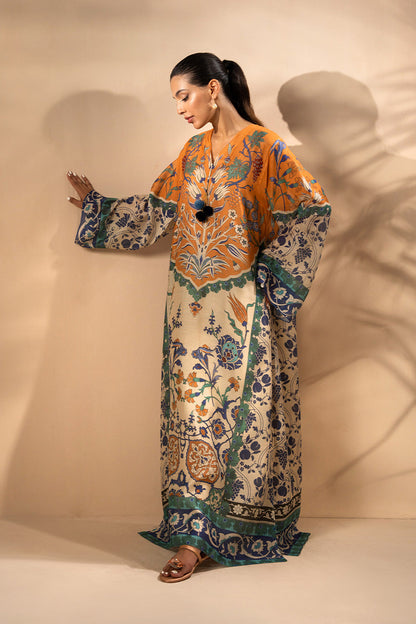 Ethnic Silk Kaftan style 2pc