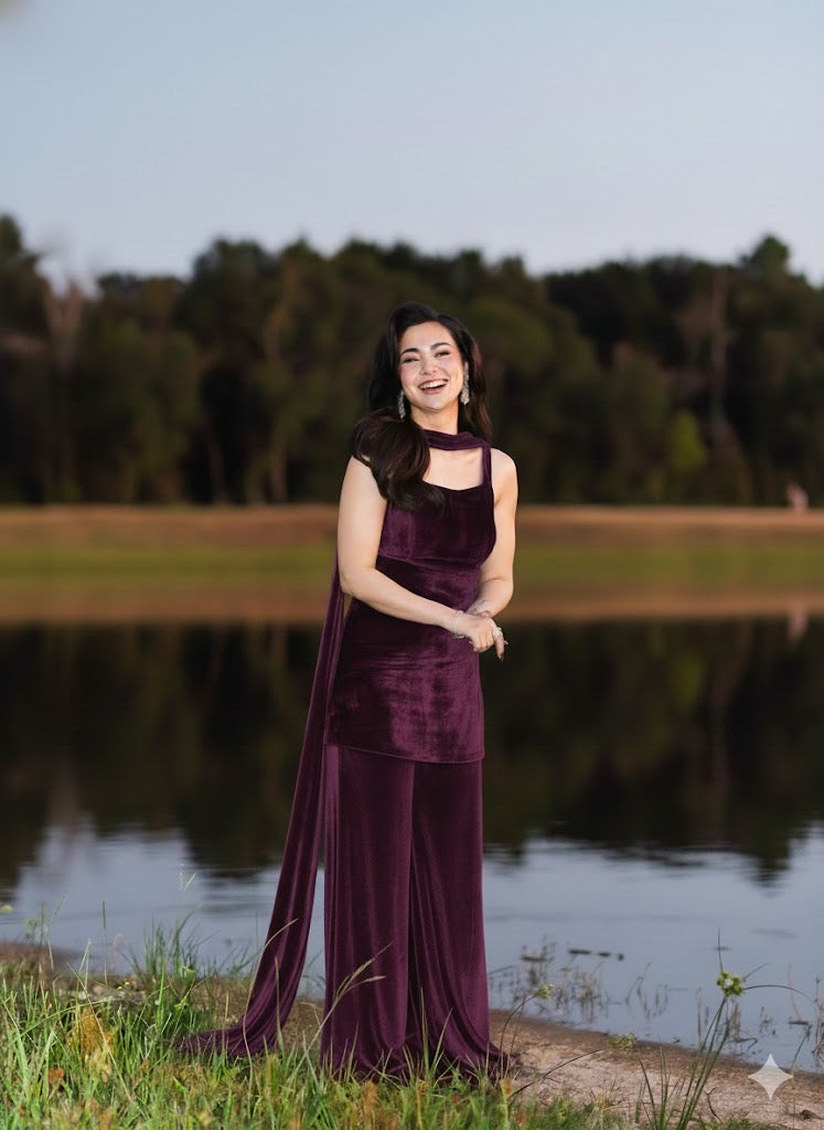 Hania Amir Velvet Dress 9000 micro Velvet In 3 colours