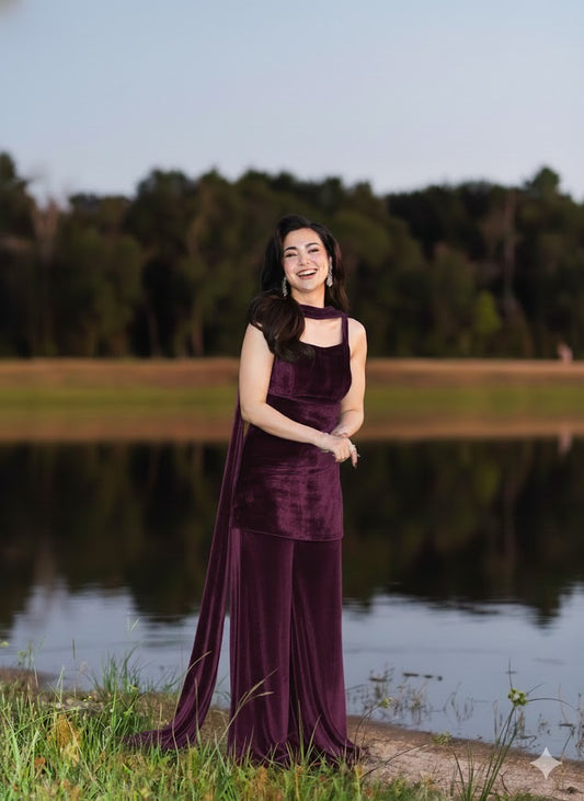 Hania Amir Velvet Dress 9000 micro Velvet In 3 colours