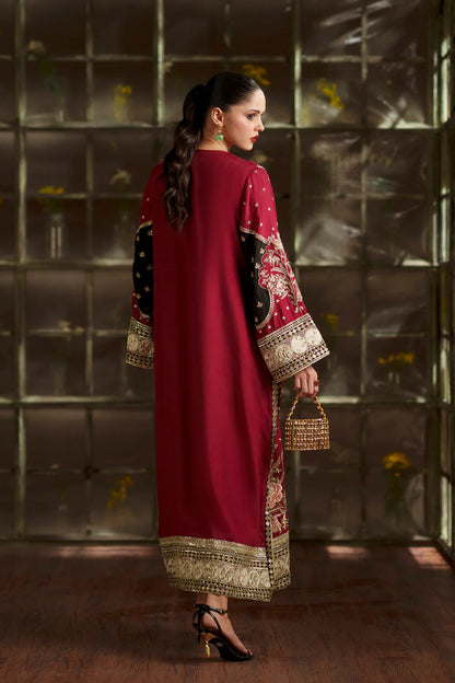 Ethnic Silk Red 2pc