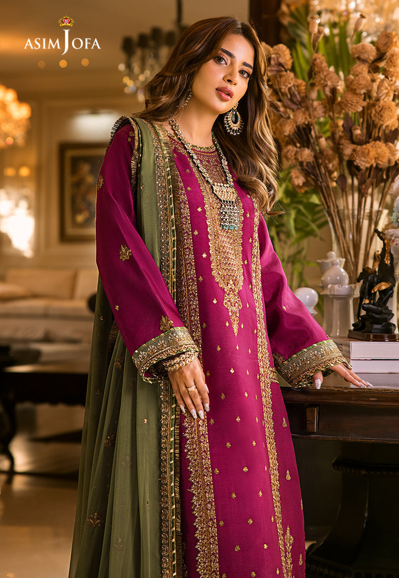 Asim Jofa Luxury Chiffon Embroidered 3pc