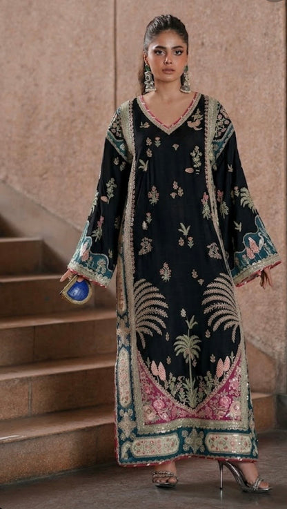 Ethnic Luxury Embroidered Silk 3pc