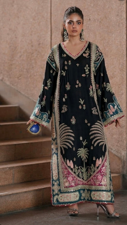 Ethnic Luxury Embroidered Silk 3pc
