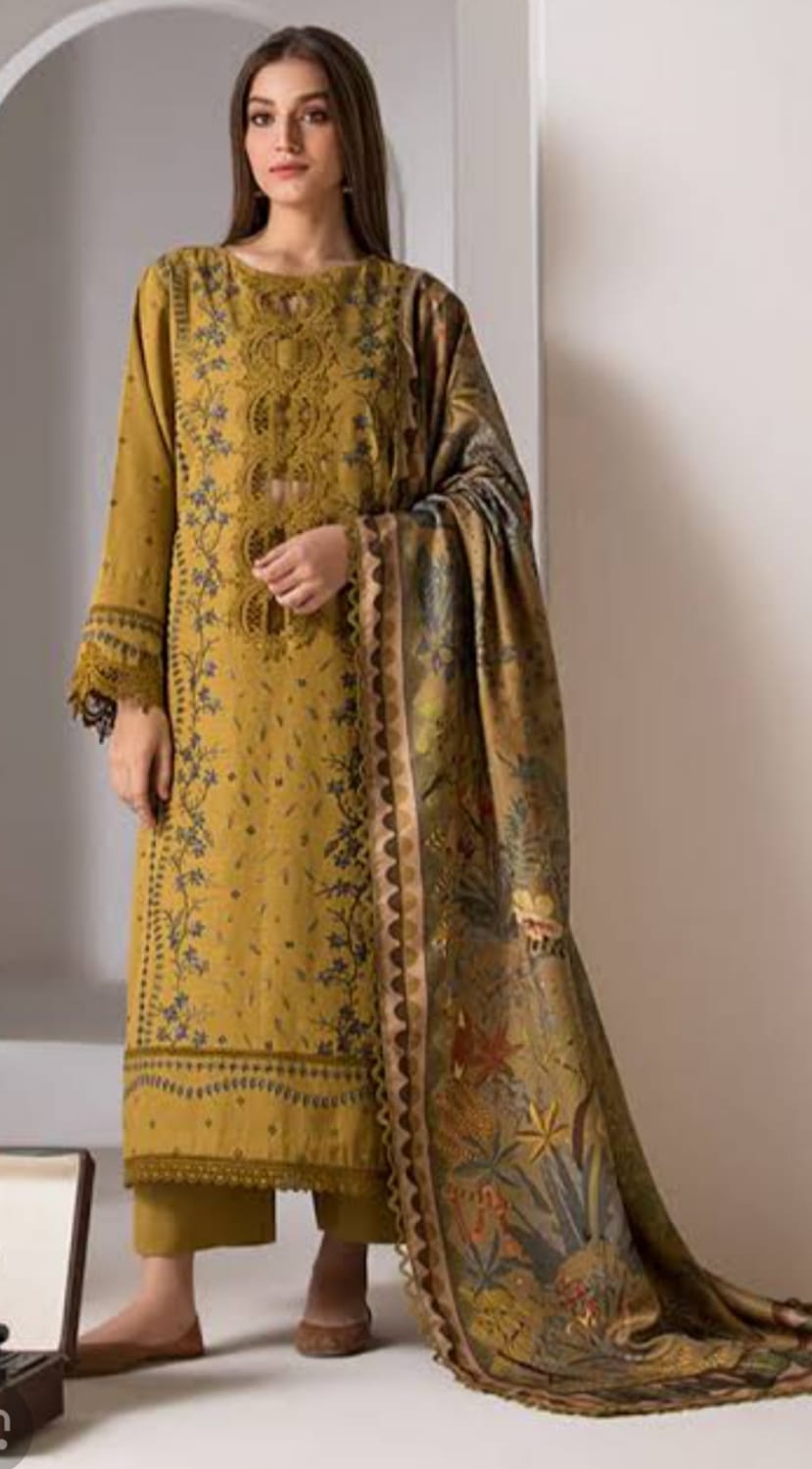 Sobia Nazir Dhanak Embroidered 3 Piece - Maryam Collection