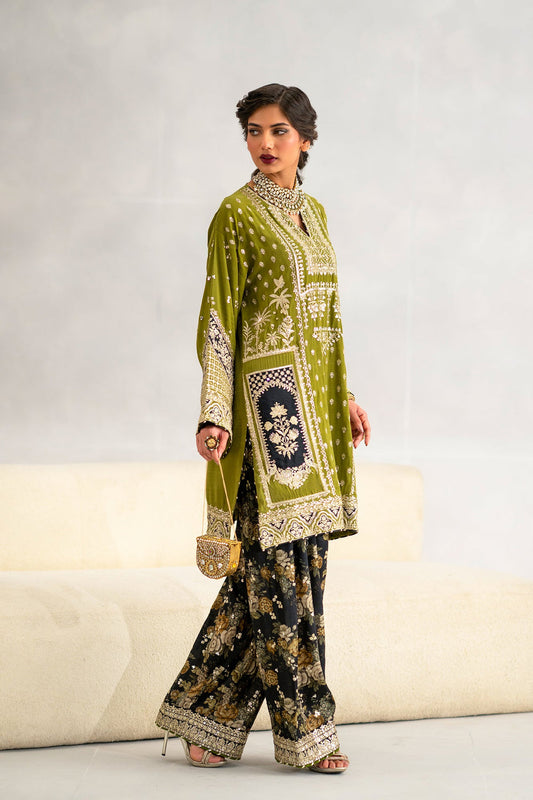 Silk Embroidered 2pc Article