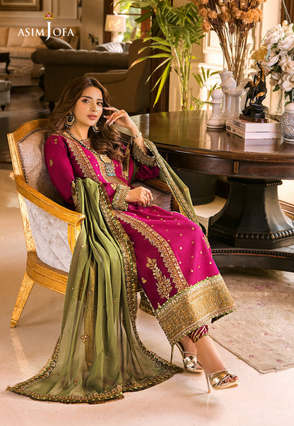 Asim Jofa Luxury Chiffon Embroidered 3pc