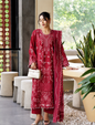 Aneelas Dhanak Embroidered 3pc Article With Dhanak Dupatta Butterfly