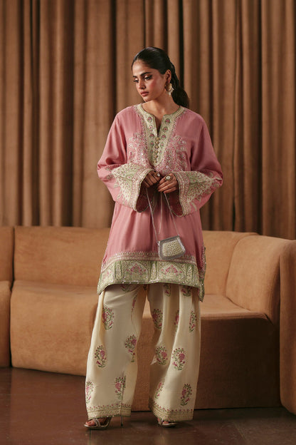 Ethnic Silk 2pc Pink
