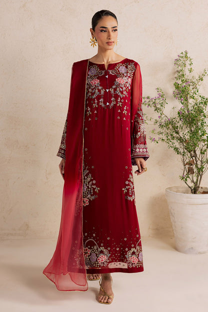 Silk Embroidered 3pc Article