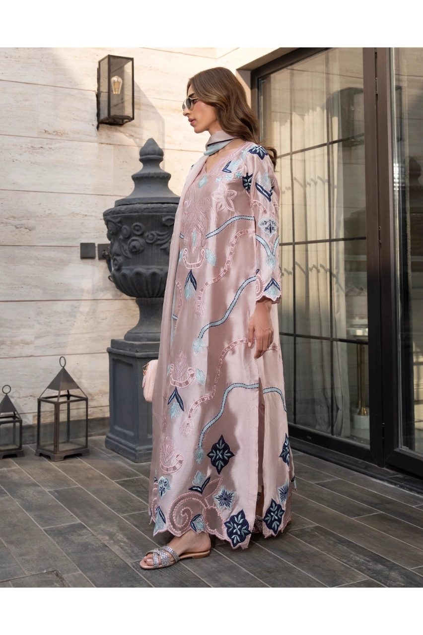 Designer Luxury Silk Embroidered 2pc Article
