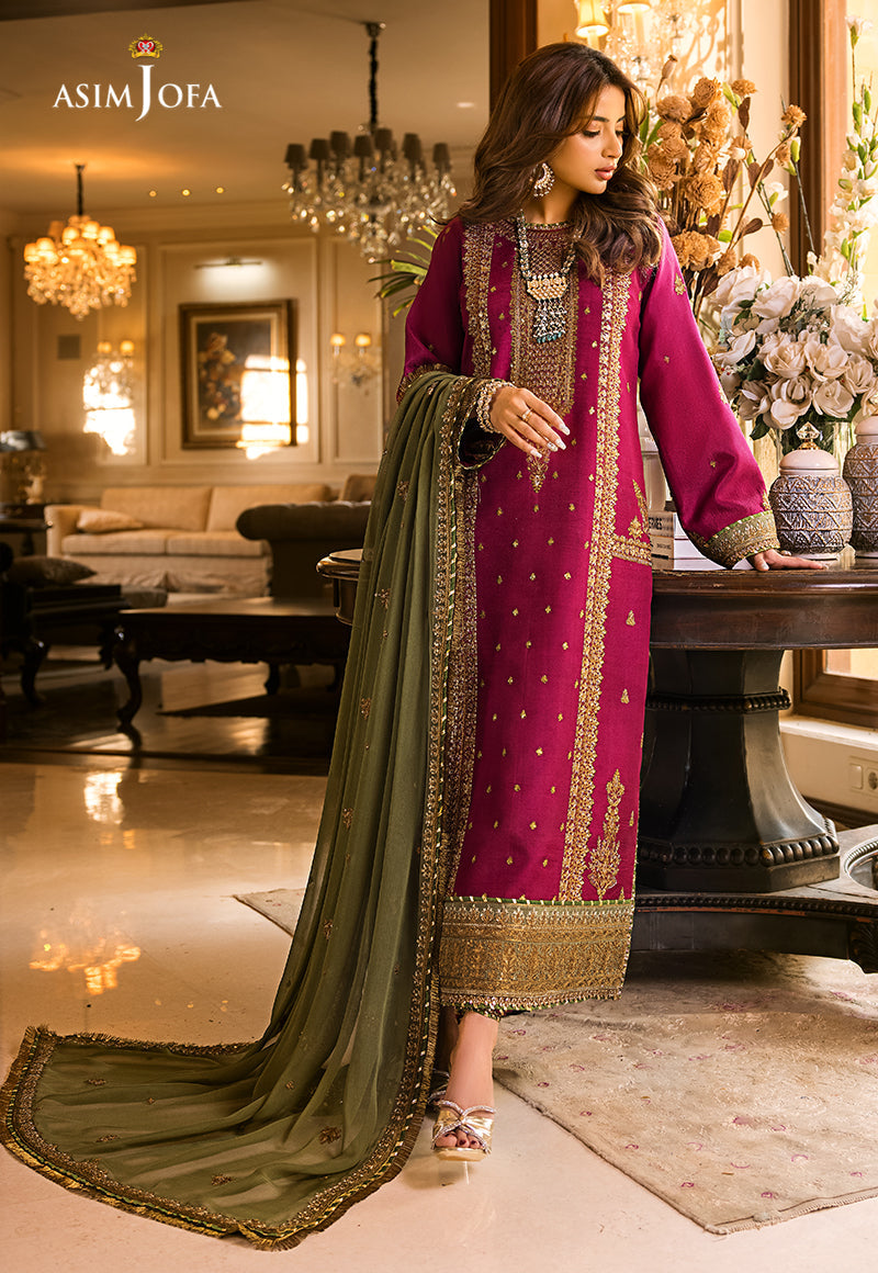 Asim Jofa Luxury Chiffon Embroidered 3pc