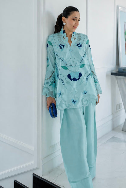 Designer dress 2pc Silk Embroidered
