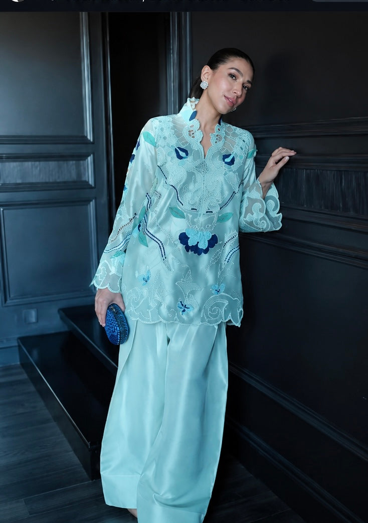 Designer dress 2pc Silk Embroidered