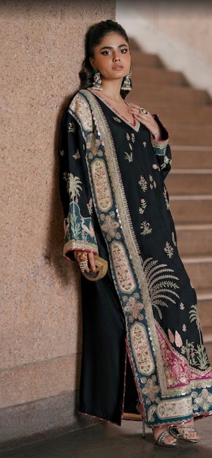 Ethnic Luxury Embroidered Silk 3pc