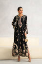 Ethnic silk Black kaftan style 2pc article
