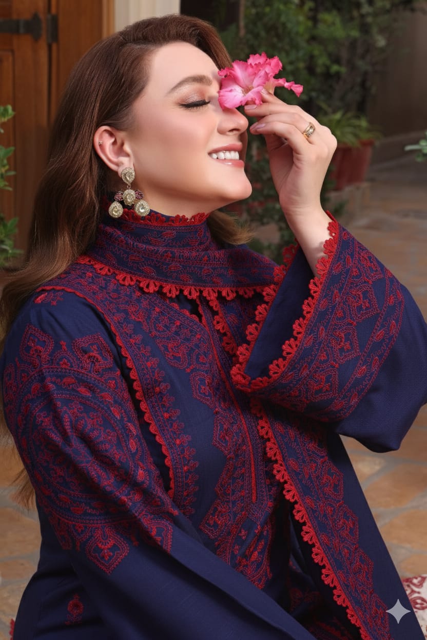 Aneelas Dhanak Luxury Article 3 Piece Embroidered - Maryam Collection