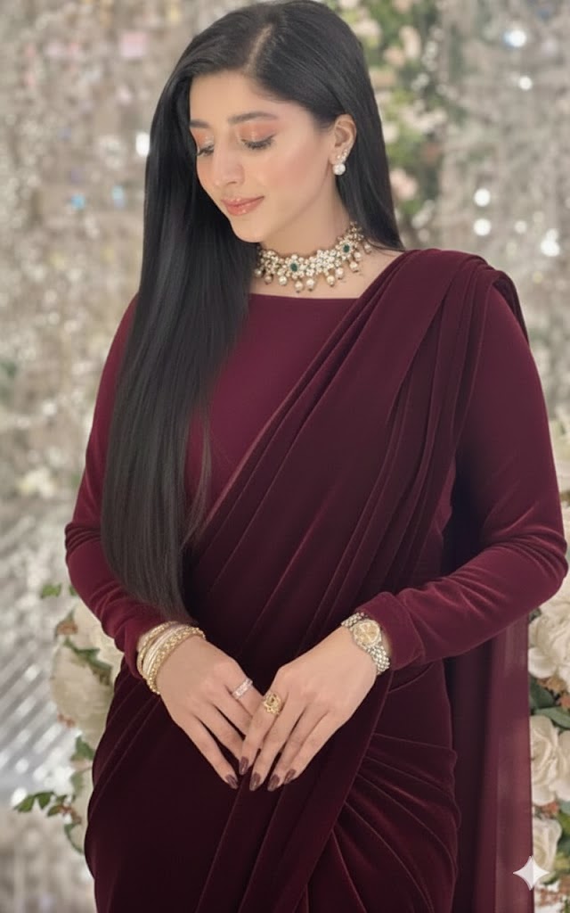 hania amir red velvet dress Dress Decode | @haniaheheofficial in a custom-made velvet dress by @mihhaofficial Styled by @aarindanoor . . . . . . . . . . . . . . . . #humawards