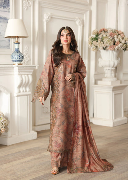 Mohagni Silk embroidered saboor aly 2pc article