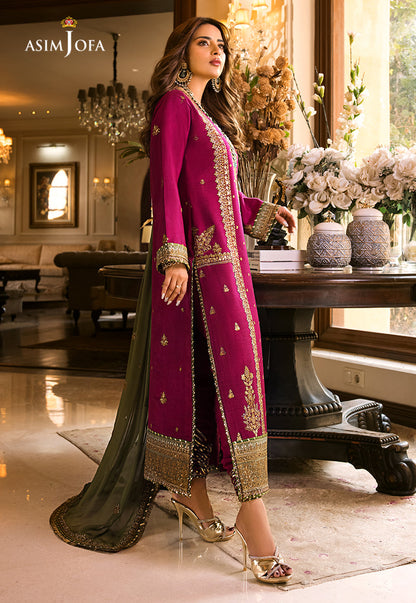 Asim Jofa Luxury Chiffon Embroidered 3pc