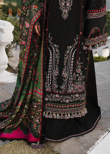 Hussain Rehar black sale 3pc luxury lawn