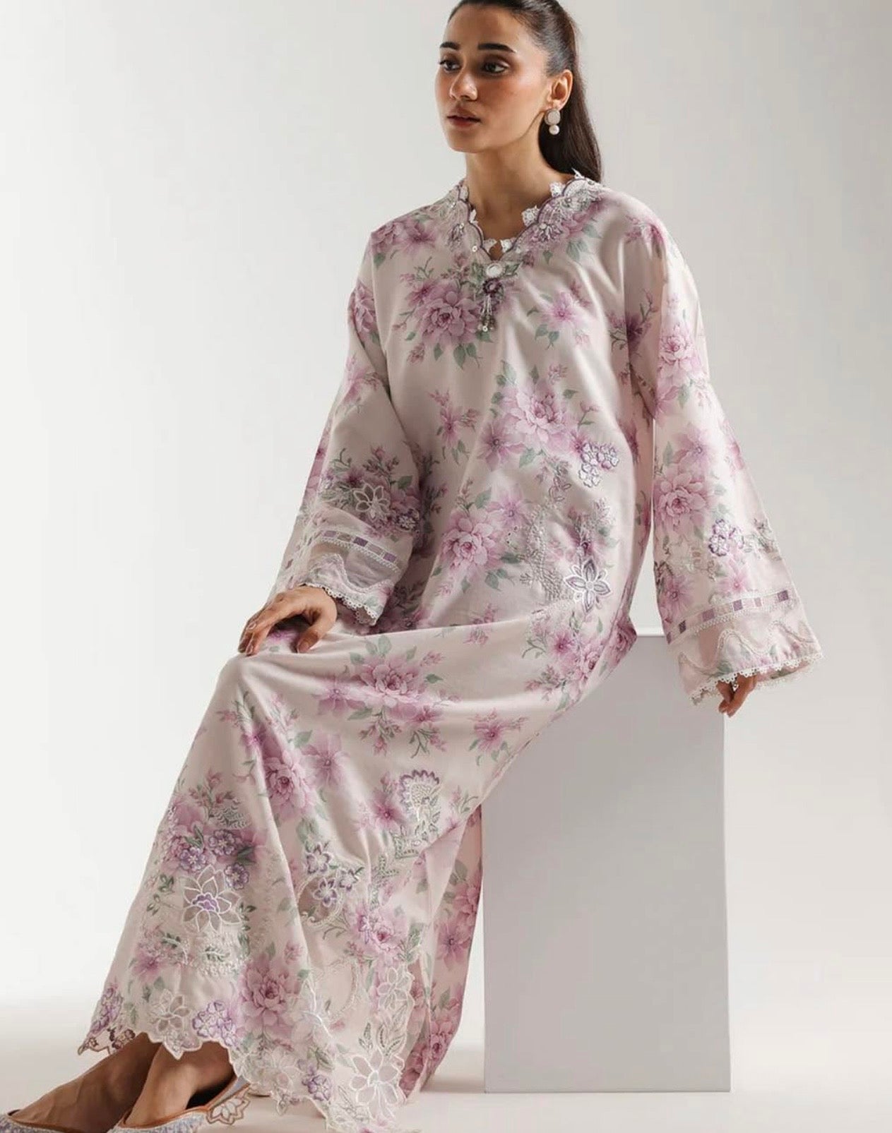 Ethnic Silk Embroidered 3pc Article D#115-208
