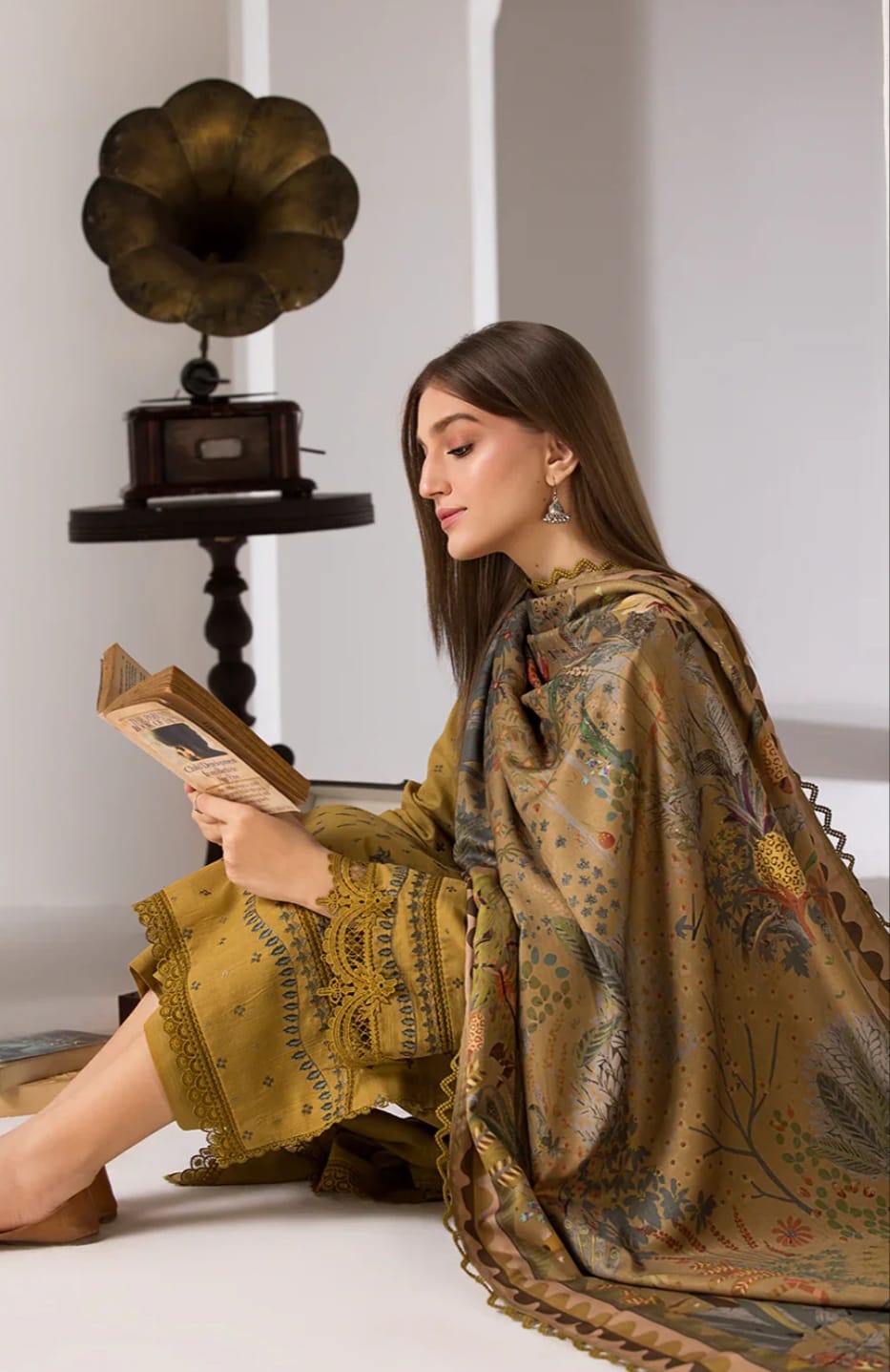 Sobia Nazir Dhanak Embroidered 3 Piece - Maryam Collection