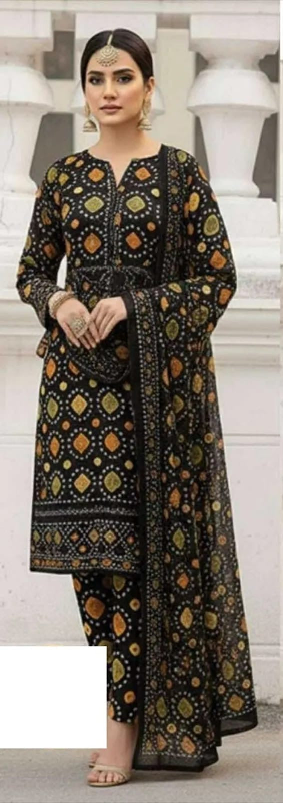 Aneelas Lawn Rajhastani Chunri