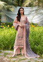 Elaf Dhanak Embroidered 3pc Luxury Article With Dhanak Purple Shawl Pink Color