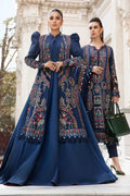 Maria B. Dhanak Embroidered 3 Piece With Embroidered Patch & Heavy Embroidered Shawl