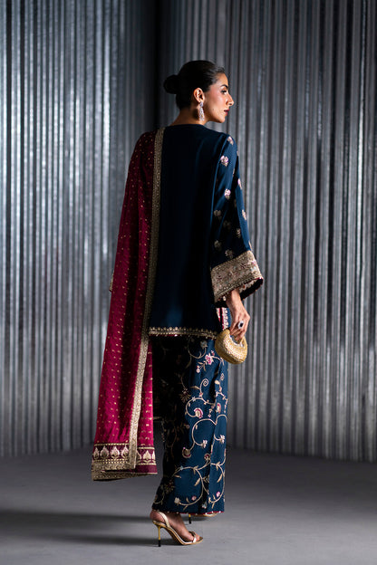 Silk Embroidered 3pc Article