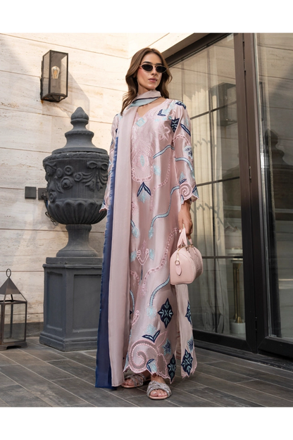 Designer Luxury Silk Embroidered 2pc Article