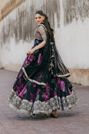 Iznik Silk Embroidered 3 Piece - Maryam Collection