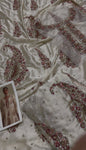 Ethnic white silk 2pc