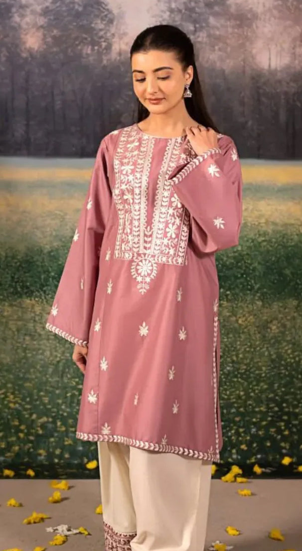 Urge Pret Dhanak 2 Pc Article with Embroidered Patches