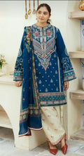 Zara ShahJahan Embroidered Dhanak 3 Piece with Patches