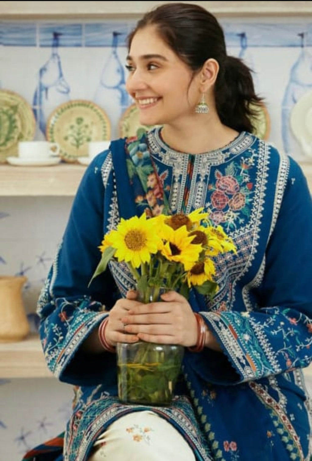 Zara ShahJahan Embroidered Dhanak 3 Piece with Patches