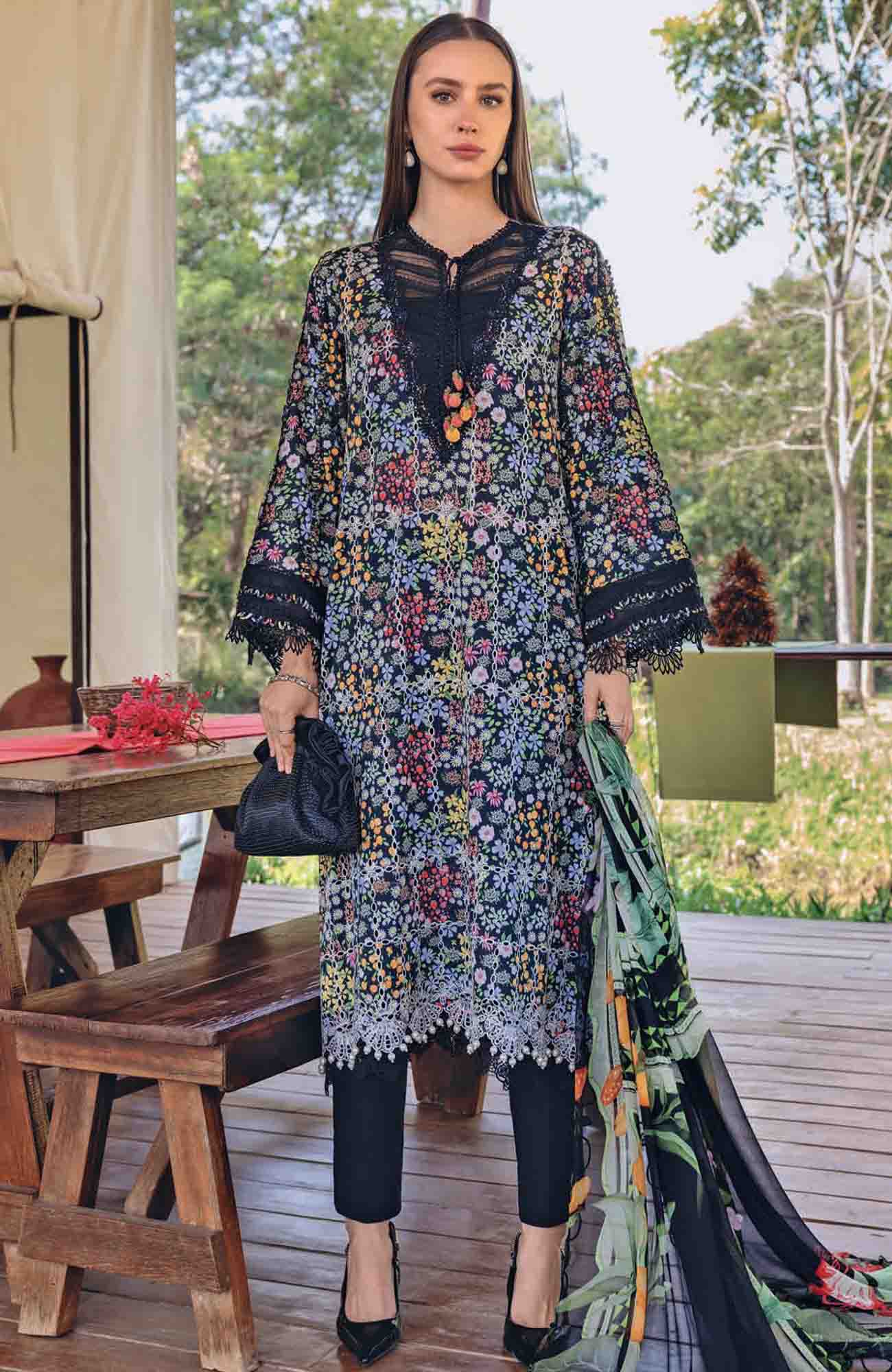 Maria B. Printed Lawn 3 Pc