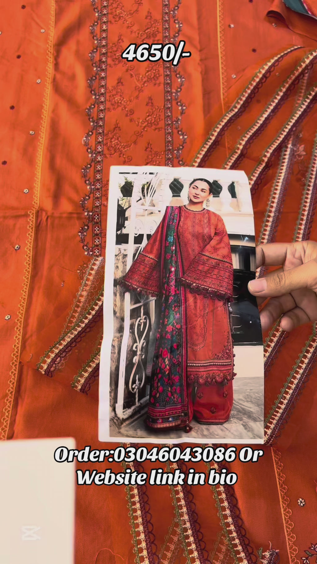 Hussain Rehar Luxury Embroidered Dhanak 3 Piece