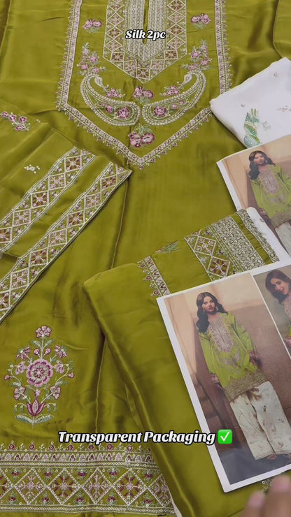 Ethnic Silk embroidered 2pc Article