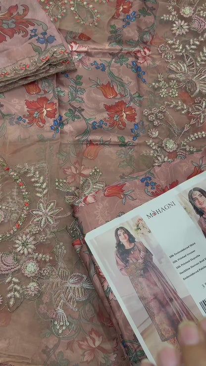 Mohagni Silk embroidered saboor aly 2pc article