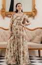 Lulusar Silk Article with Embroidered Patches and 4 sided Ready Duppata