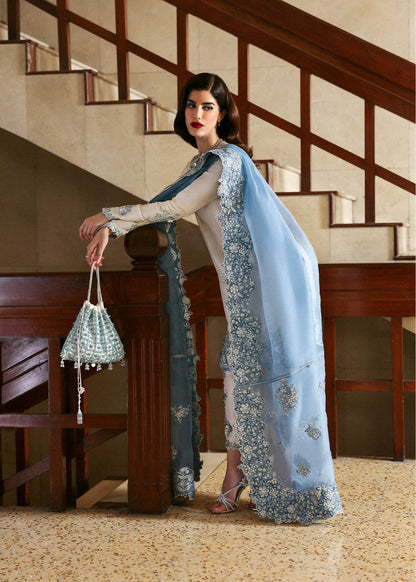 Hussain Rehar Shamos Handmade Embroidered Luxury 3pc