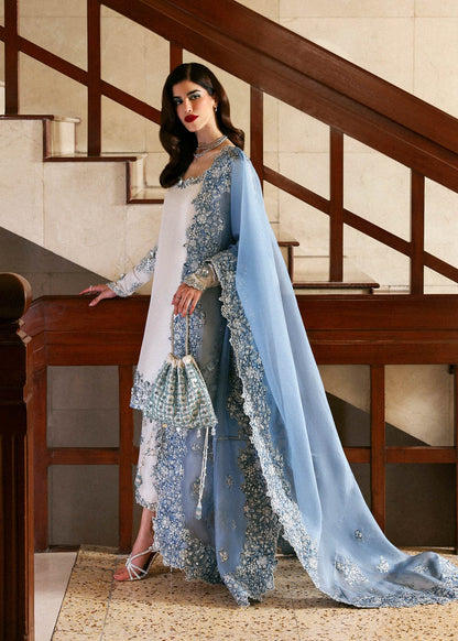 Hussain Rehar Shamos Handmade Embroidered Luxury 3pc